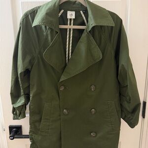 CAbi Forest Green Men's Trench Coat